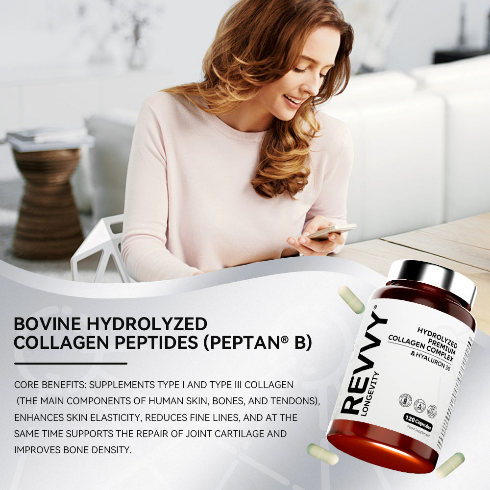 REVVY® Hydrolyzed Premium Collagen Capsules (120pcs)