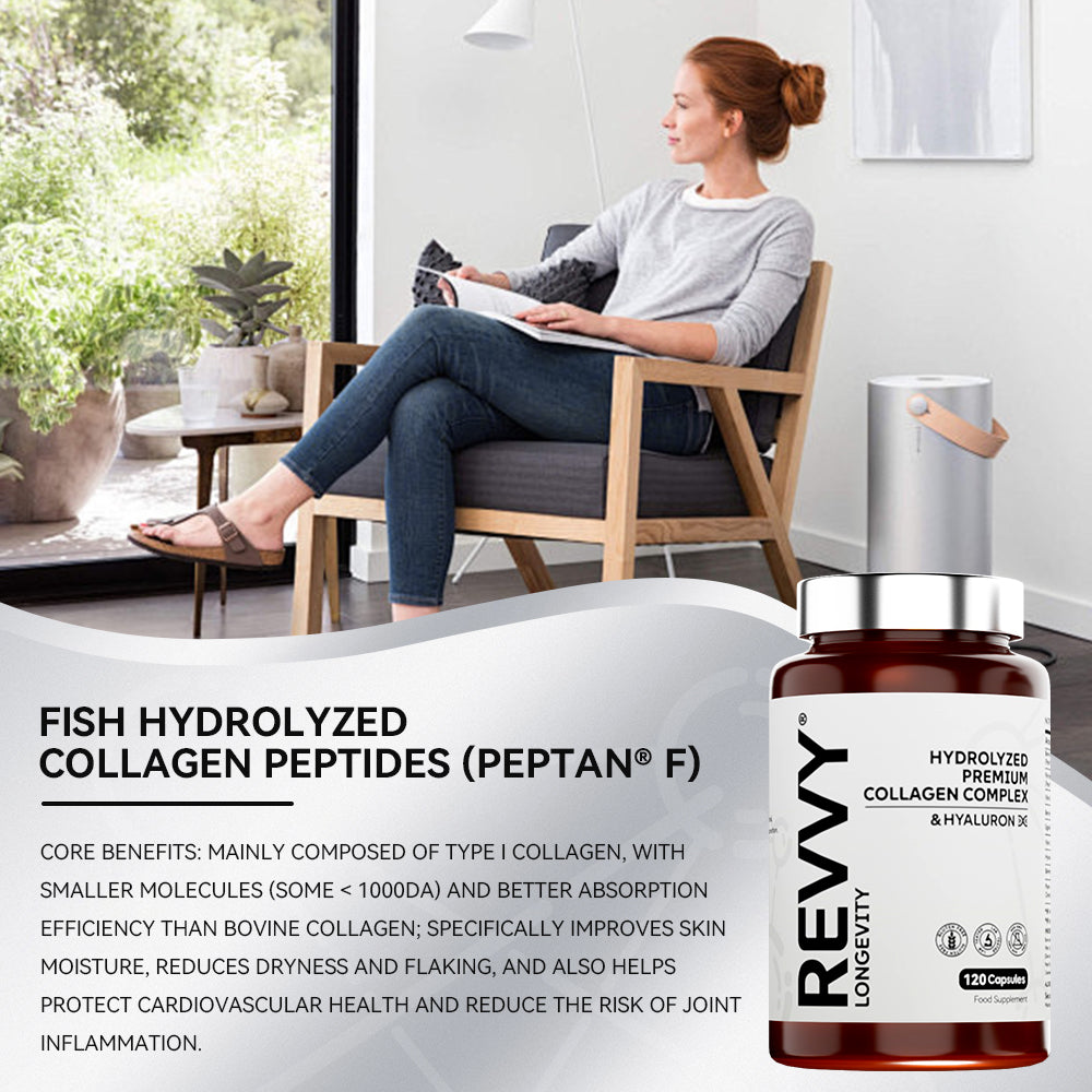 REVVY® Hydrolyzed Premium Collagen Capsules (120pcs)